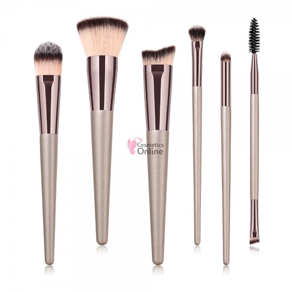 Pensule de Make-up  6 bucati Silver Profesionale MKB04